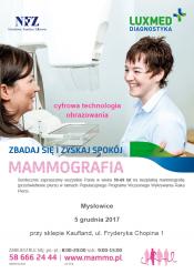 Bezpłatne badania mammograficzne dla kobiet w grudniu - Mysłowice